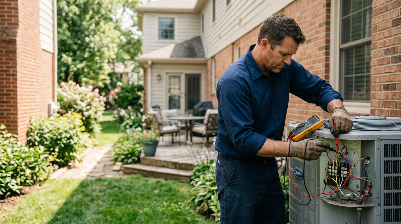 HVAC technician working near Chaseburg, WI